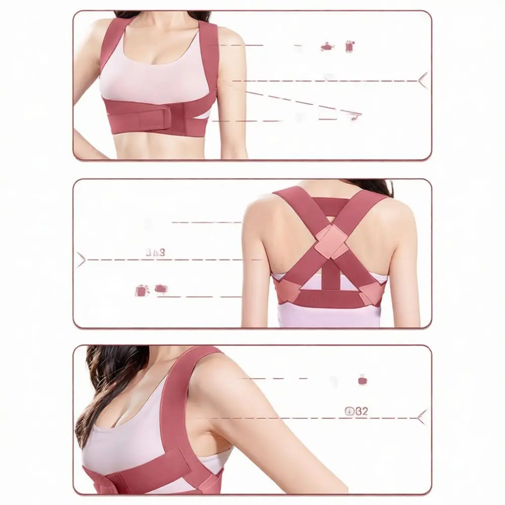 Adjustable Back Posture Correction Support Brace Shoulder Spine Aligner For Women Daily Use Comfortable Breathable