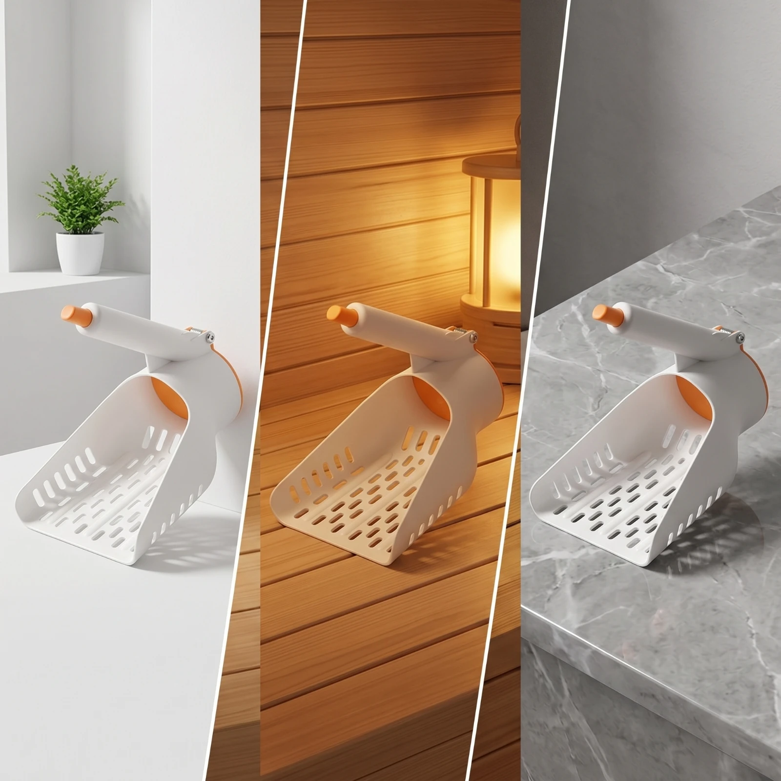 Cat Litter Scoop Perforated Sifter Scoop Litter Sifter Plastic Poop Scooper Angled for Pet Owners, Home