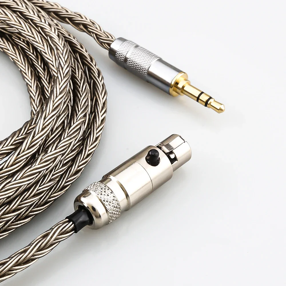 8Core Hifi Audio Headphone Upgraded Cables 3.5mm stereo to mini XLR for Earphone AK G Q701, K240S ,K271 ,K702 ,K141 ,K171, K712