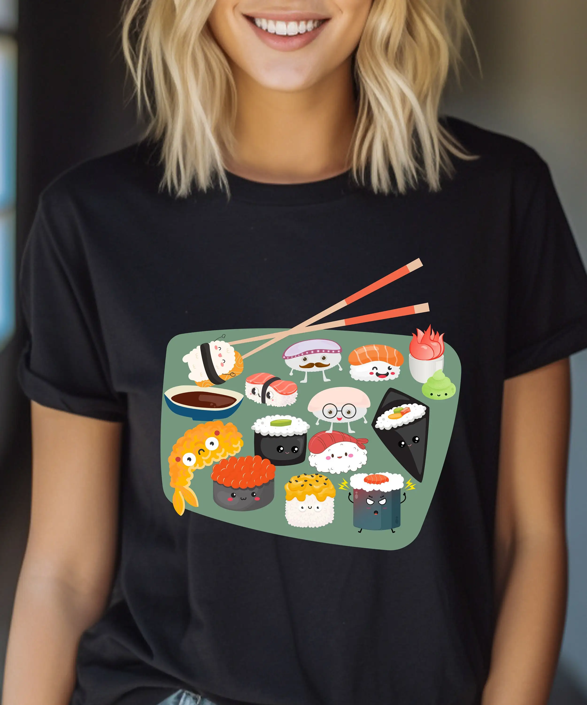 Sushi T Shirt Lover S Birthday Basket I Love Funny Cute Sashimi