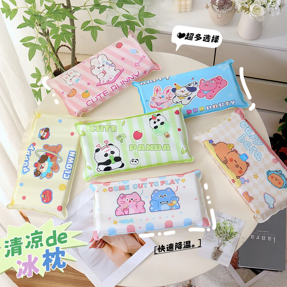 

Летняя подушка для сна с рисунком льда, милая охлаждающая подушка для школы и офиса без инъекций воды