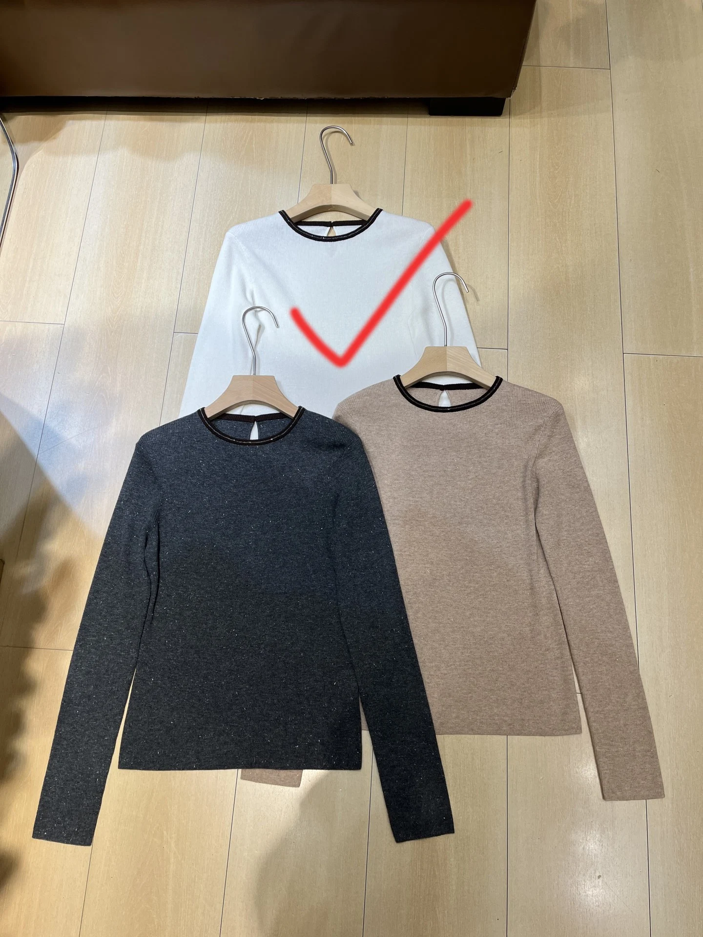 2026 Autumn/Winter New High-Quality Fashionable Casual Commuter Round Neck Glitter Long Sleeve Women's
