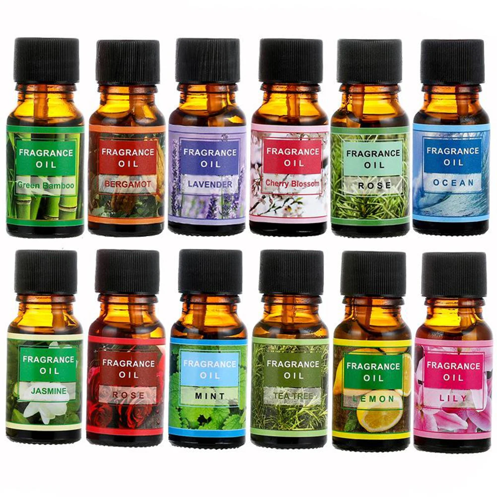 10ml Aromatherapy Oil Pure Natural Essential Oils For Bedroom Help Sleeping Relaxing Diffuser Aroma Oil Rose Bergamot Chamomile