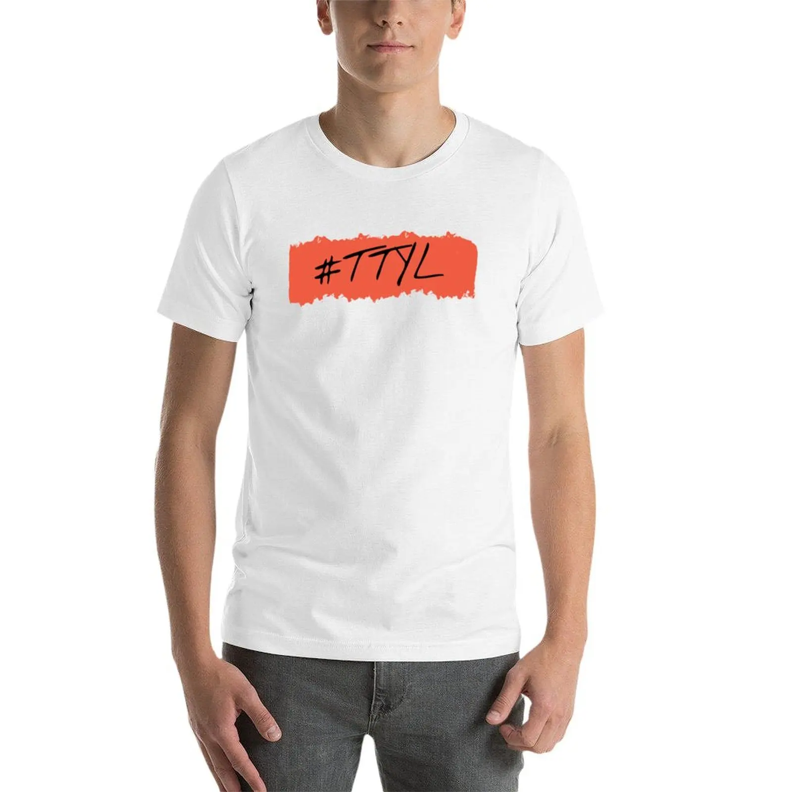 TTYL-تحدث معك بعد تي شيرت رجل تي شيرت الصيف مضحك تي شيرت رجل تي شيرت #3