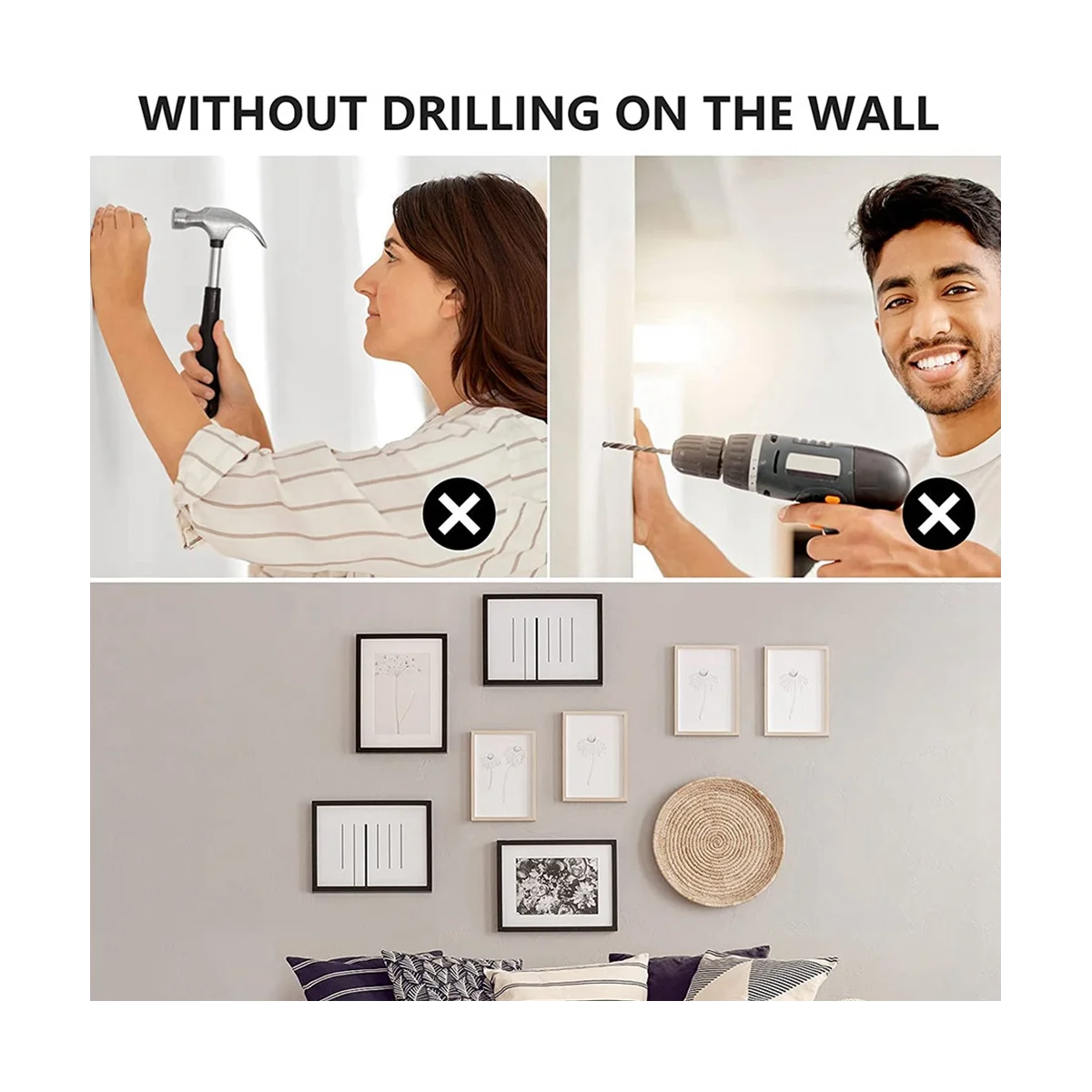 Double Sided Tape , Removable & Reusable Double Transparent Tape for Walls, Carpet