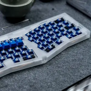 OWLab Spring Keyboard Alice Layout Plate PC POM FR4 Aluminum - AliExpress