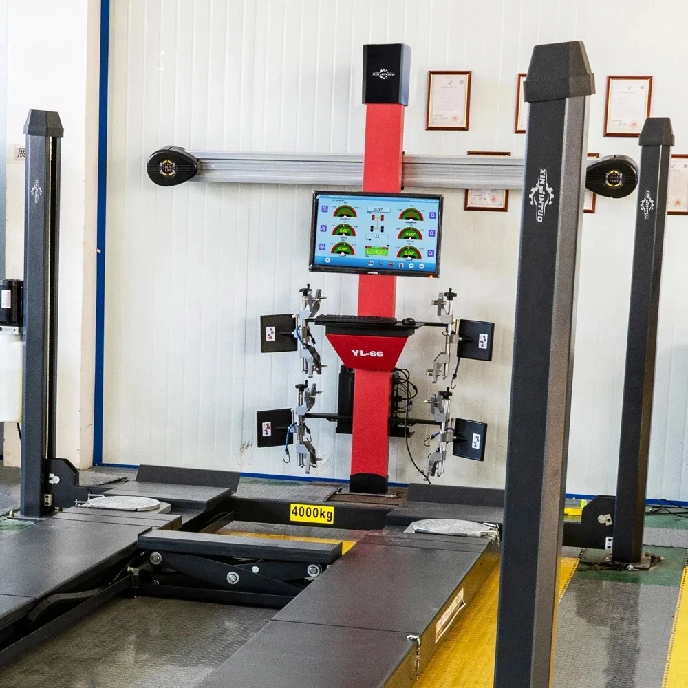 Automatic Computerized Manual Four Positioning Automotive Aligner Equipment 3d Full Set Wheel Alignment Machine