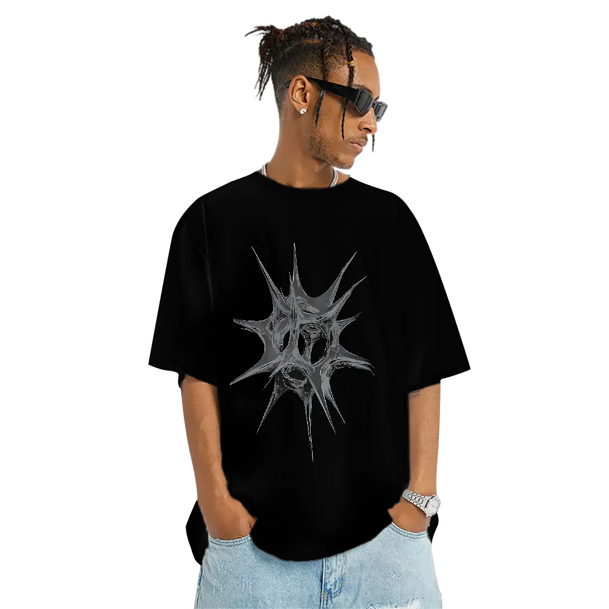 

Skull High Quality Top Y2k T-shirts Cotton Hip Hop Men's Cotton T-shirt Short Sleeve T-shirts Man Tops Trend Retro Beach Summer