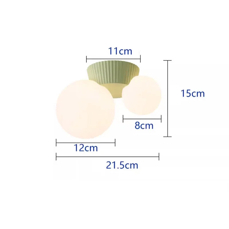 Modern LED Cream Wind Ceiling Light Simple Aisle Light Porch Balcony Bedroom Meals Children\'s Room Cream Pendant Light Fixture