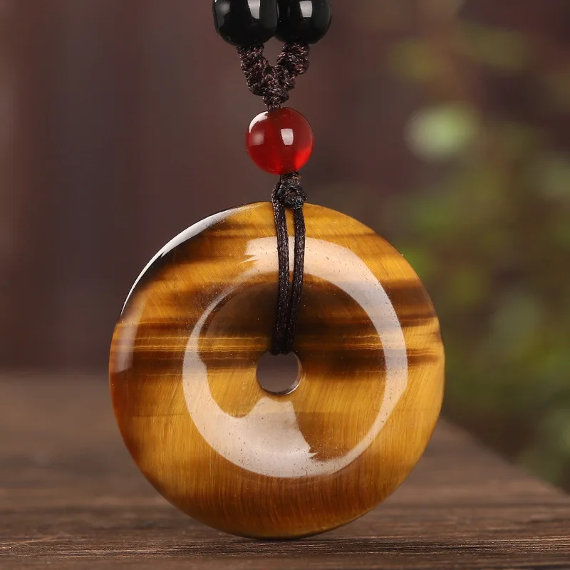 

Мир для мужчин и женщин, деревянный камень-трансформер, тигровый глаз, нефритовый кулон