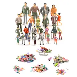 1Set Model Train O Scale Bench Chair Seated Standing People Figures Street Park Layout Plastic Crafts Home Decor Kids Toys