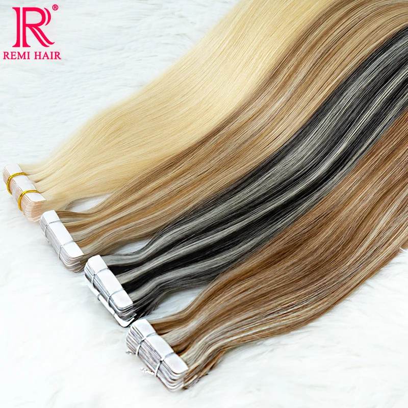 Tape in Human Hair Extensions Remy Vietnamese Hair Straight 100% Real Human Natural Hair Strong Adhesive Skin Weft For Women