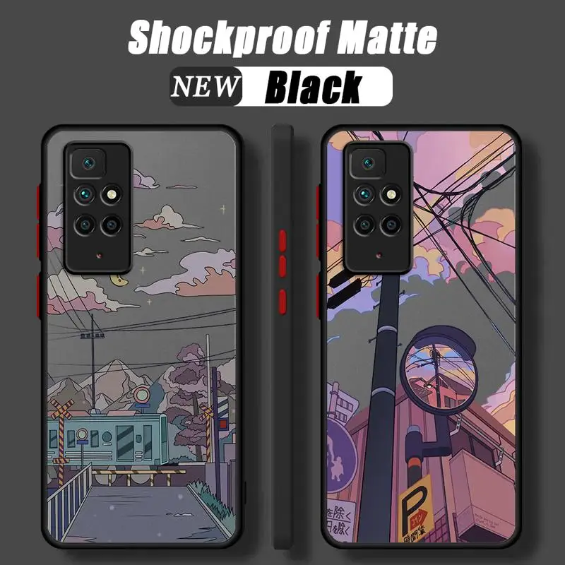 phone cases for Redmi Note 12S 11 case K40 8 10S 11Pro 10 13 8T 9 11S 10 Lite 12 Luxury Cover funda City High Altitude Aircraft