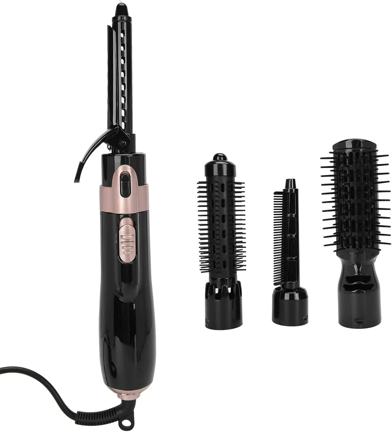 Pongnas Curling Iron Brush Automatic Hair Curler Multifunction Temperature Ceramic Heating Hair Curler Hot Brush Curling Wands