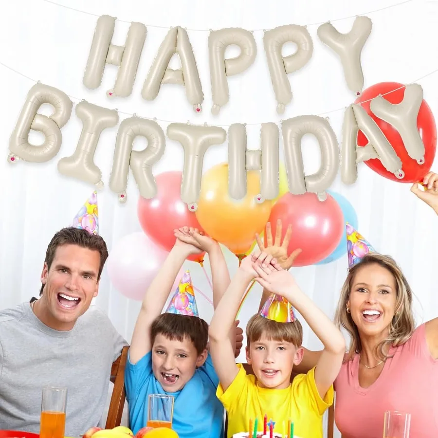 52 قطعة بالونات حروف كريمية 16 بوصة احباط الأبجدية رسالة بالونات حرف AZ بالون راية عبارة مخصصة بالون لعيد الميلاد P