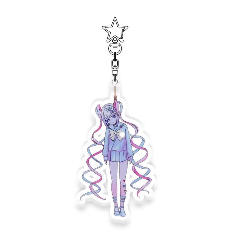 Needy Streamer Overload Acrylic Keychain OMGkawaiiAngel Ame-chan Star Buckle Key Ring Bag Pendant
