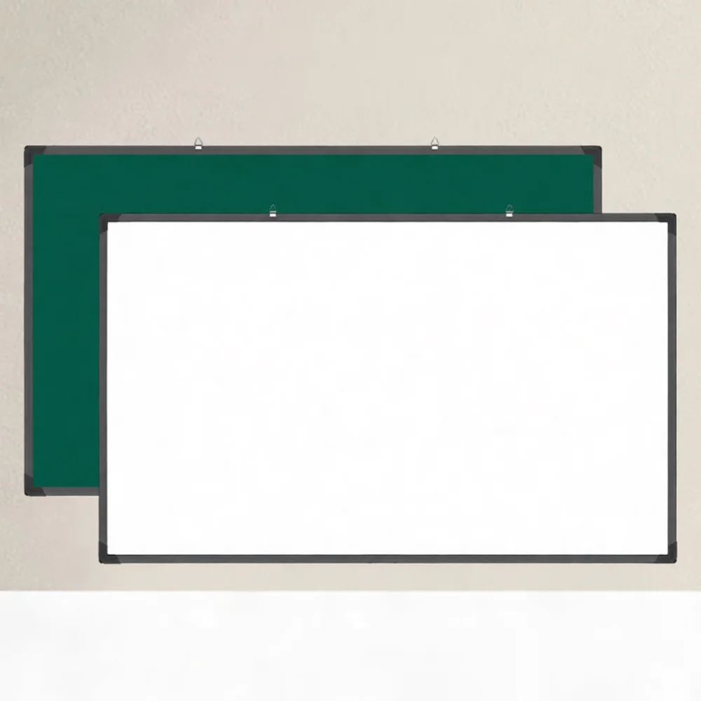 Durable Magnetic Whiteboard Green Board Wall Mounted Writing Surface For Kids Graffiti Drawing Memo Notice Office Planner