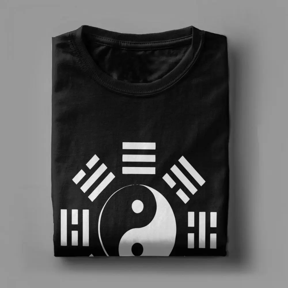 Men Yin Yang Tshirt Ching Kungfu Art Chinese T Shirt Tai Chi 100% Cotton Clothing Awesome Short Sleeve Tees Best Gift T-Shirt