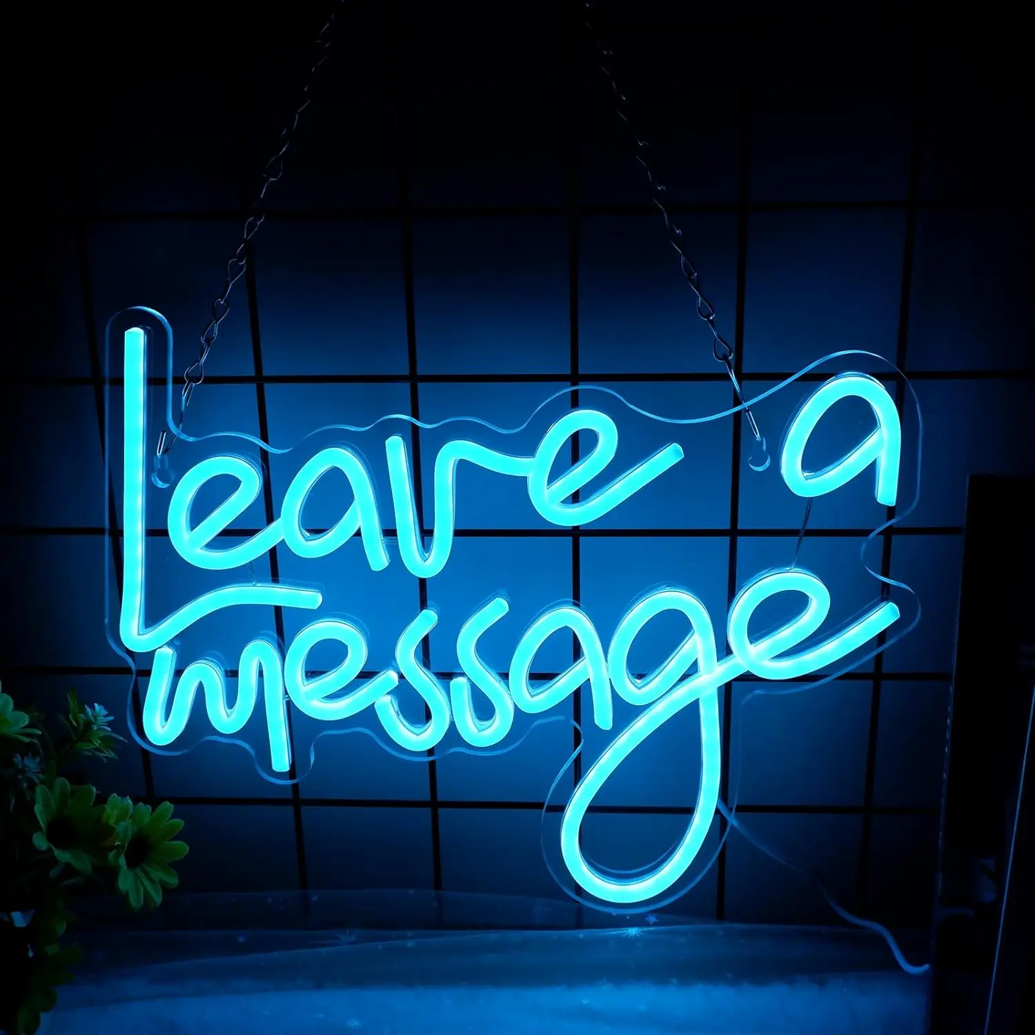

Leave a Message Neon Signs LED Neon Light Sign Light Up Neon Signs for Wedding Backdrop Decor Shop Front desk Cave Hip Hop Party