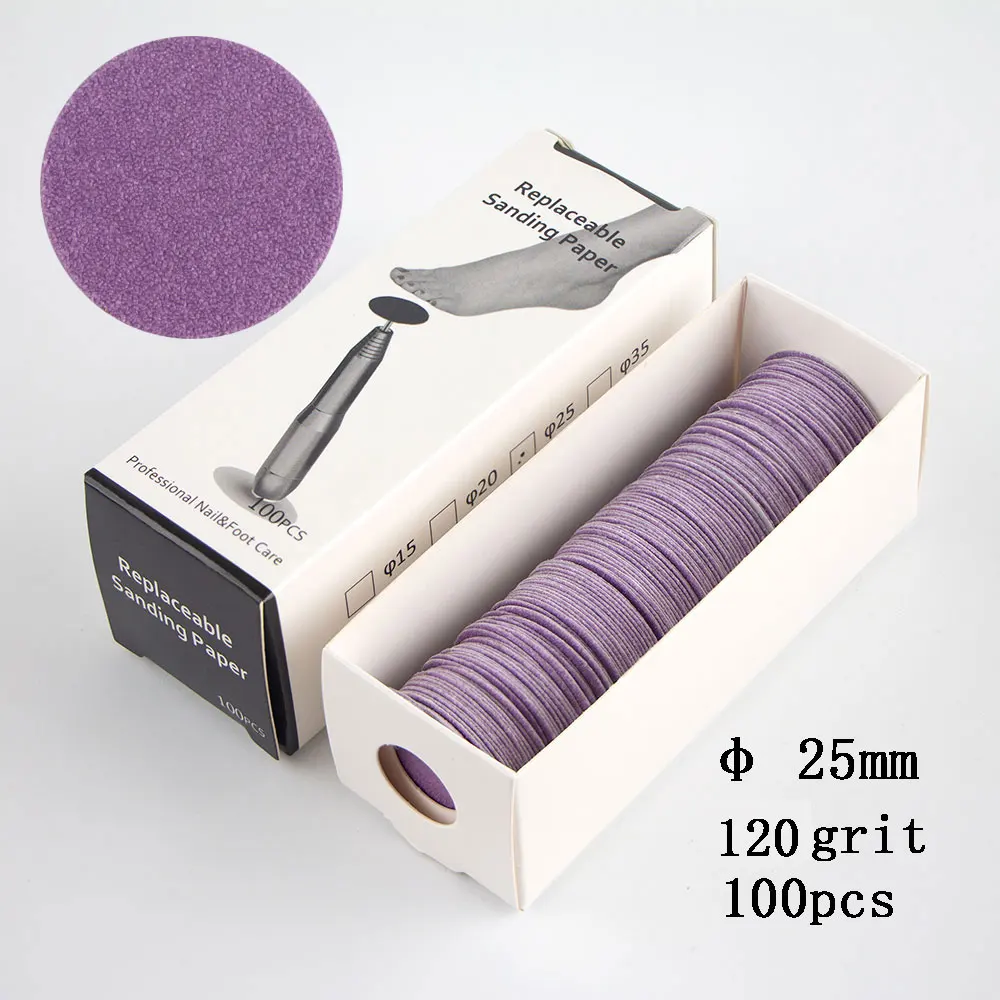 FILI Discs Pads Pedicure Foot Rasp Files Cuticle Callus Remove Tool For Pedicure Tools Replaceable Sandpaper