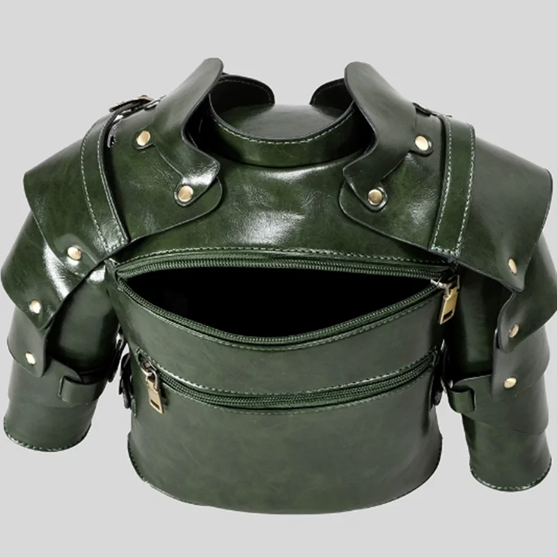 Retro punk style armor helmet-shaped bag 2025 New Gothic style women's single-shoulder crossbody bag Y2K motorcycle bag