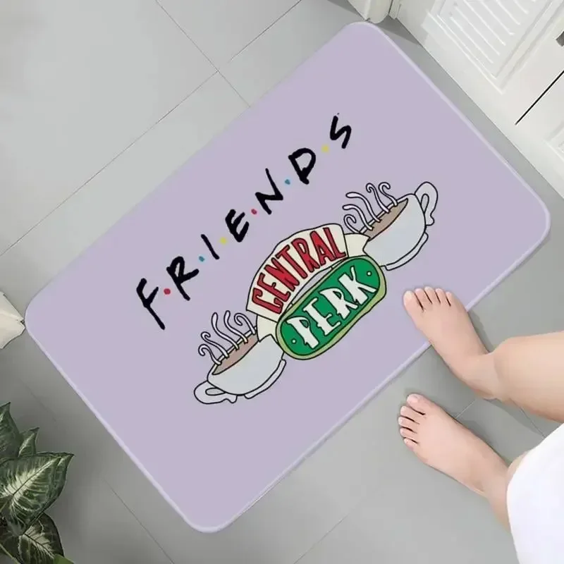 Diatom Mud Door MatFriends Central Perk Printed Floor Door Mat Anti-slip Home Room Kitchen Rug Washable Hallway Bath Porch