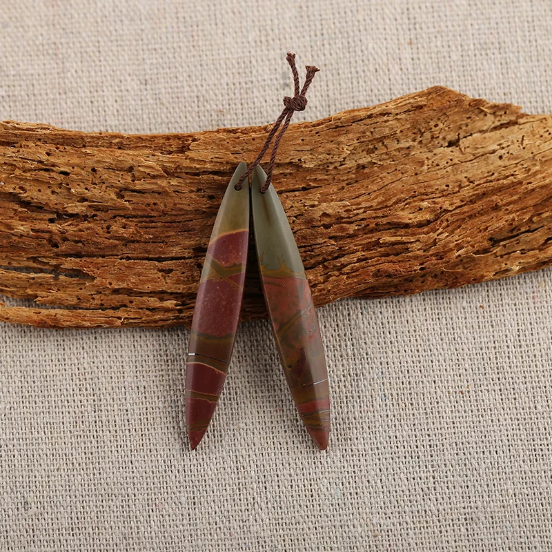 B&F Multi-Color Picasso Jasper Earring Beads for Jewelry Making, Handmade Natural stones beads, Stones for  Supplies