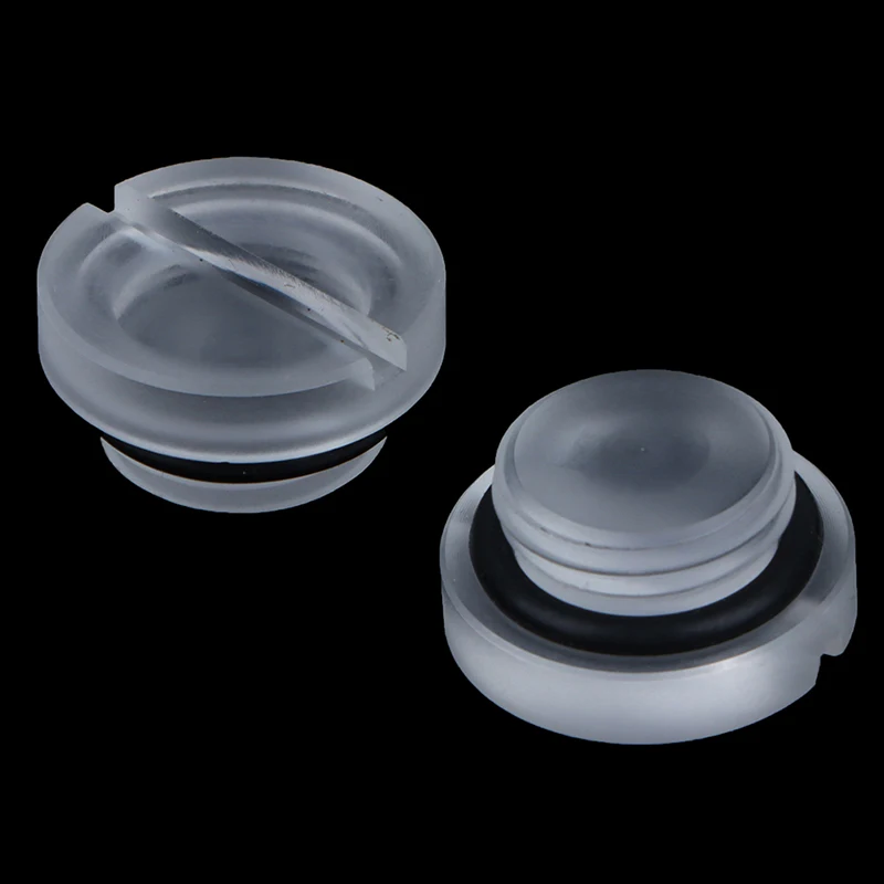 ⭐ 2pcs Frosted G1/4 Water Plug Matte Acrylic Water Stop Lock Seal Button Hand Twisting Water Cooling Fitting