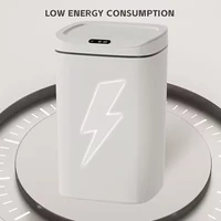 1 Pack Smart Motion Sensor Trash Can Touchless With Lid, Plastic Slim Compact Smart Garbage Bin, Minimalist Seamless Cover Low Voltage Operation Hygienic Waste Solution For Home Kitchen Bathroom Office Outdoor 2