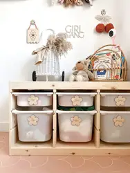 flower Wooden Storage Labels Trofast plyroom Bedroom Storage Labels