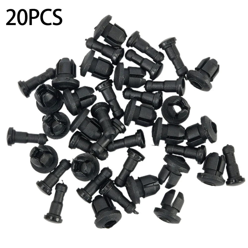 20pcs Fairing Clips Pack Nylon Black Fit For Honda Blackbird CBR1100XX 97-07 /Pan-European ST 1300 Bodywork Auto Parts