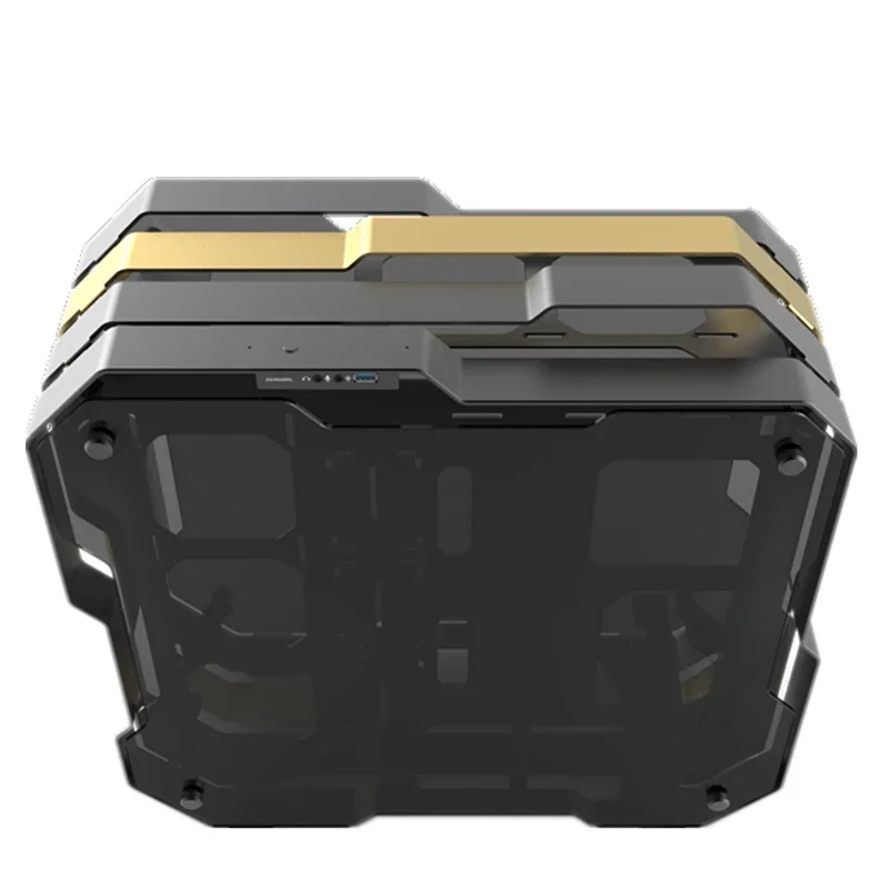 Middle Tower Chassis Desktop Computer Case For Water Cooling ATX Gamer MOD Case DIY Glass,PC DIY Gamer Cabinet,ZC-07