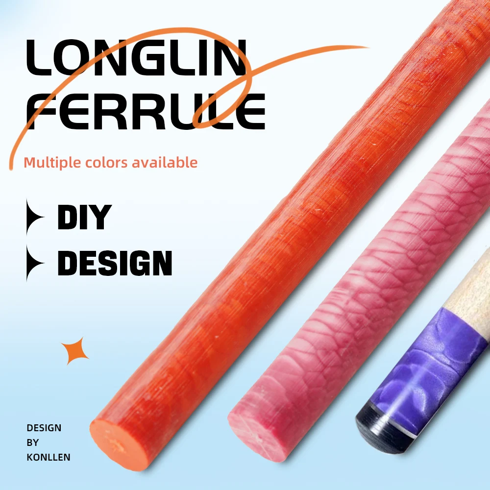 

Konllen Juma Dragon Carom Cue Ferrule Height 15.5mm Tip 300mm Pool Ferrule Professional Durability Billiard Inlay Raw Material