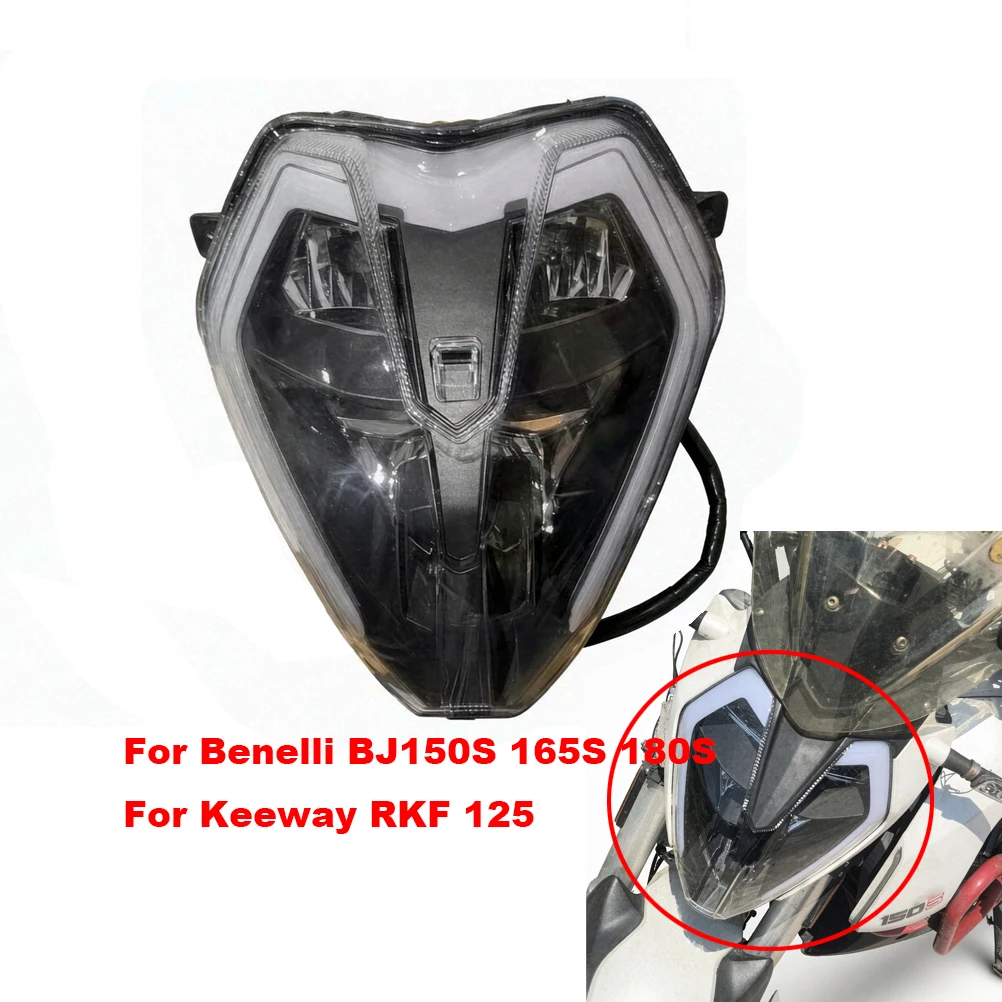 For Benelli BJ150S 165S 180S Keeway RKF 125 Motorcycle Headlight Headlamp Assembly