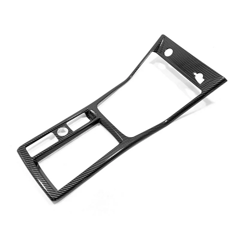 Gear Shift Cup Holder Panel Cover Trim Carbon Fiber For Q3 2019-2023 Center Console Interior Accessory