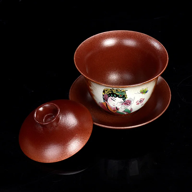 170cc Vintage exquisite Keramik-Teetassen, handbemaltes Porzellan, Master Cup, traditionelle individuelle Teetasse, chinesisches Teezubehör