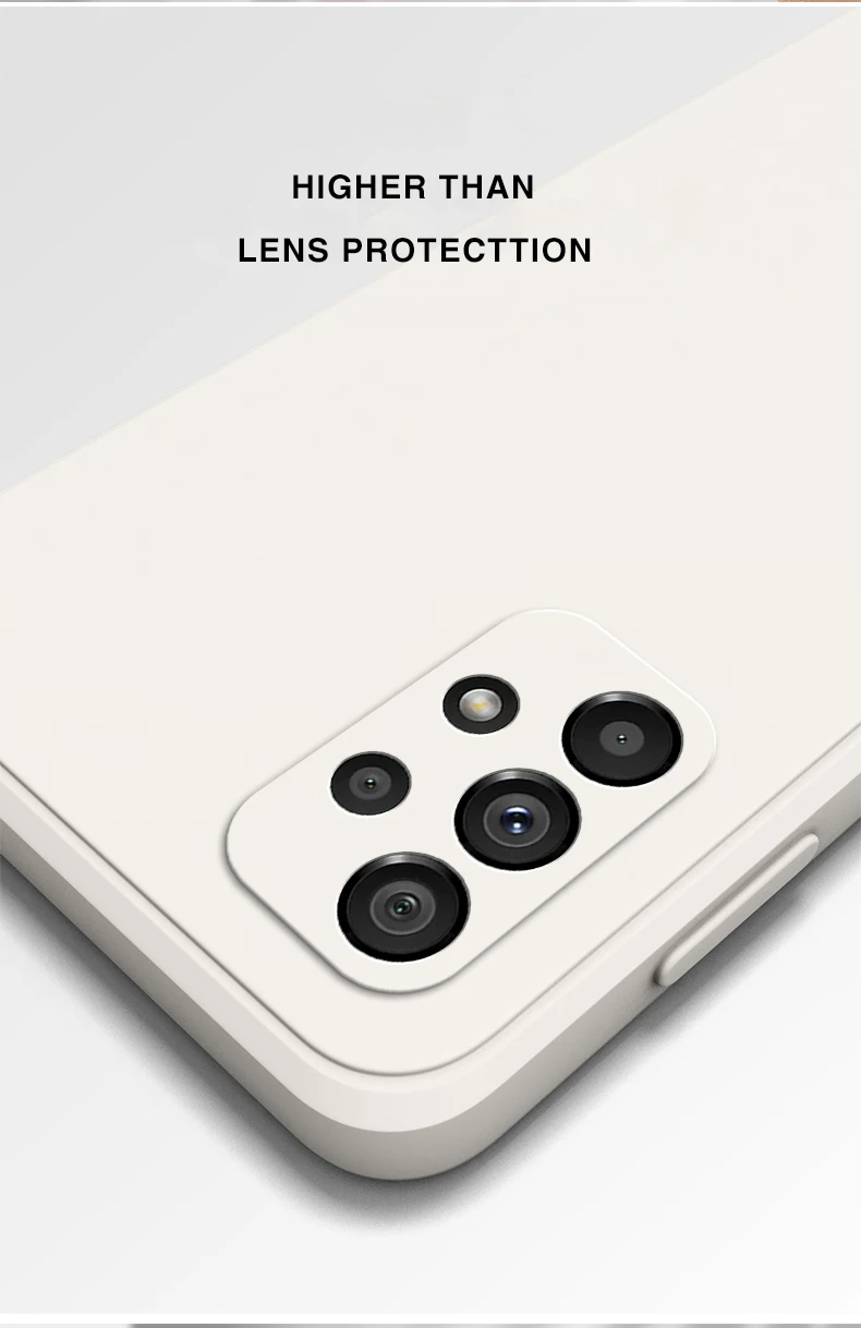 Funda Original Telefon Fall für Samsung A13 A23 A33 A53 A73 5G Matte Silikon Fundas Galaxy A13 4G 5G Kamera Schutzhülle Fall – Detail 4