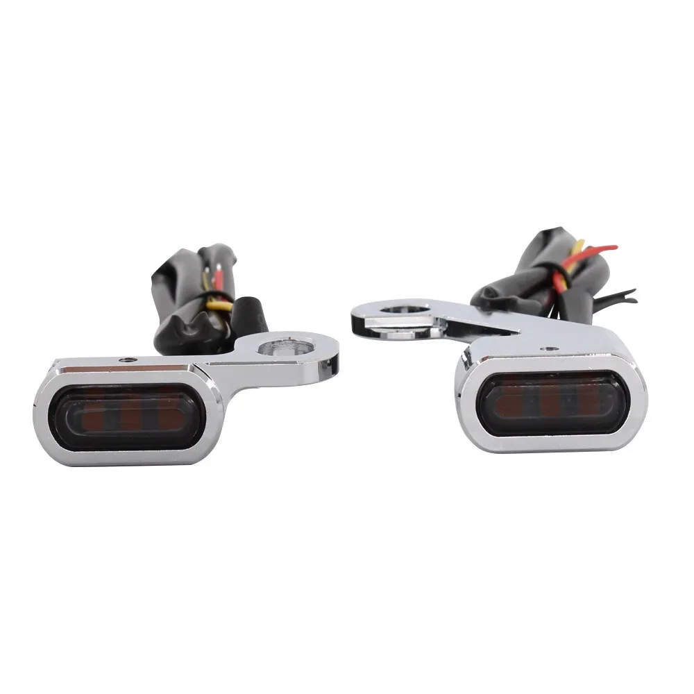 Motorcycle Mini LED Flashing Turn Signals Indicators Handle Grip Lamp For Harley Softail Touring 2009-2017 Softail 2015-20200 - Image 2