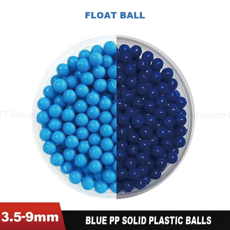Dia 3.5/5/9mm Solid PP Plastic Ball Blue High Temperature Acid/alkali Resistance Polypropylene Plastic Indicator Ball Floating