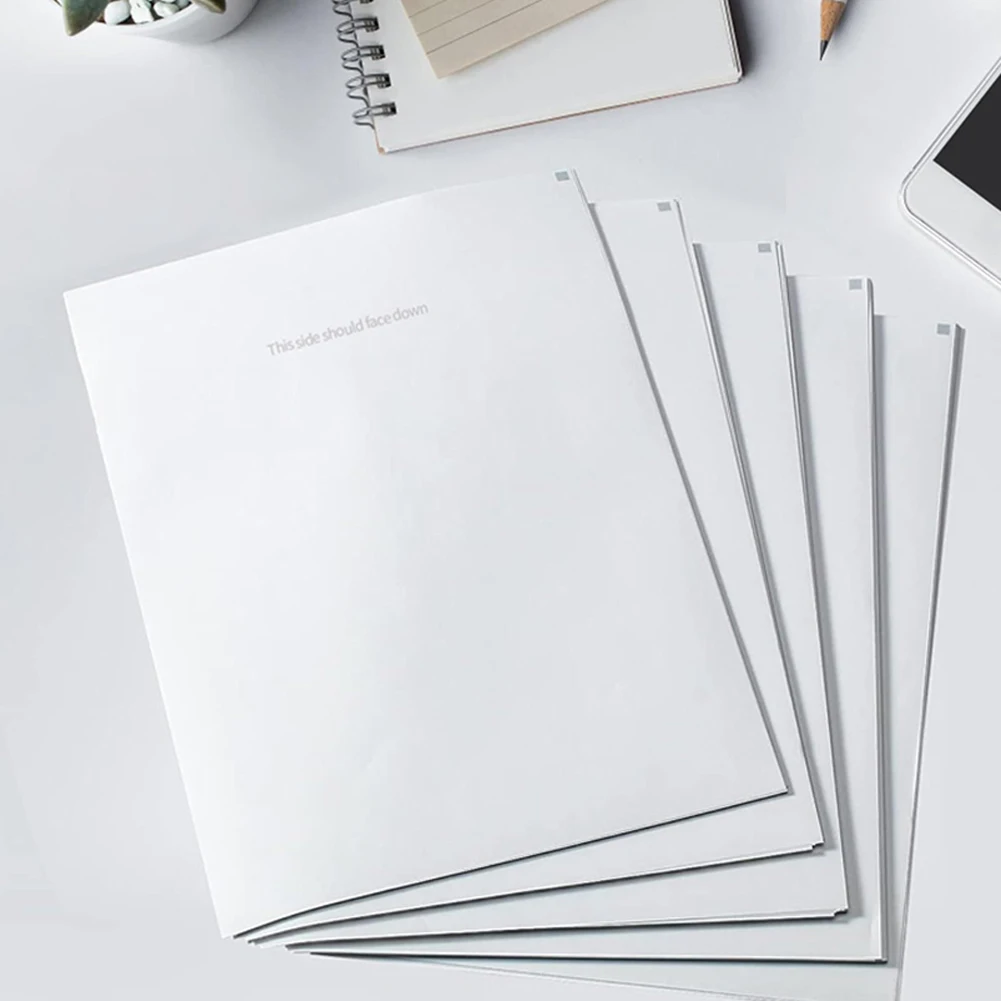 100/200 ورقة A4 ورق حراري قابل للطي ورق طباعة مستمر التعرف التلقائي ورق الطباعة الحراري