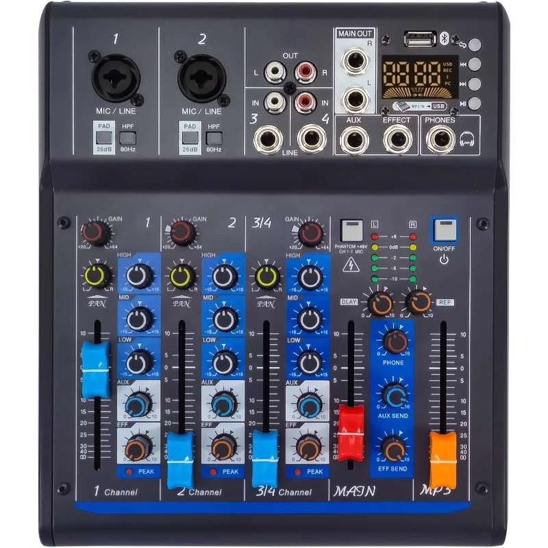 

CY-4Q power bank powered mixer 4 channels small outdoor portable