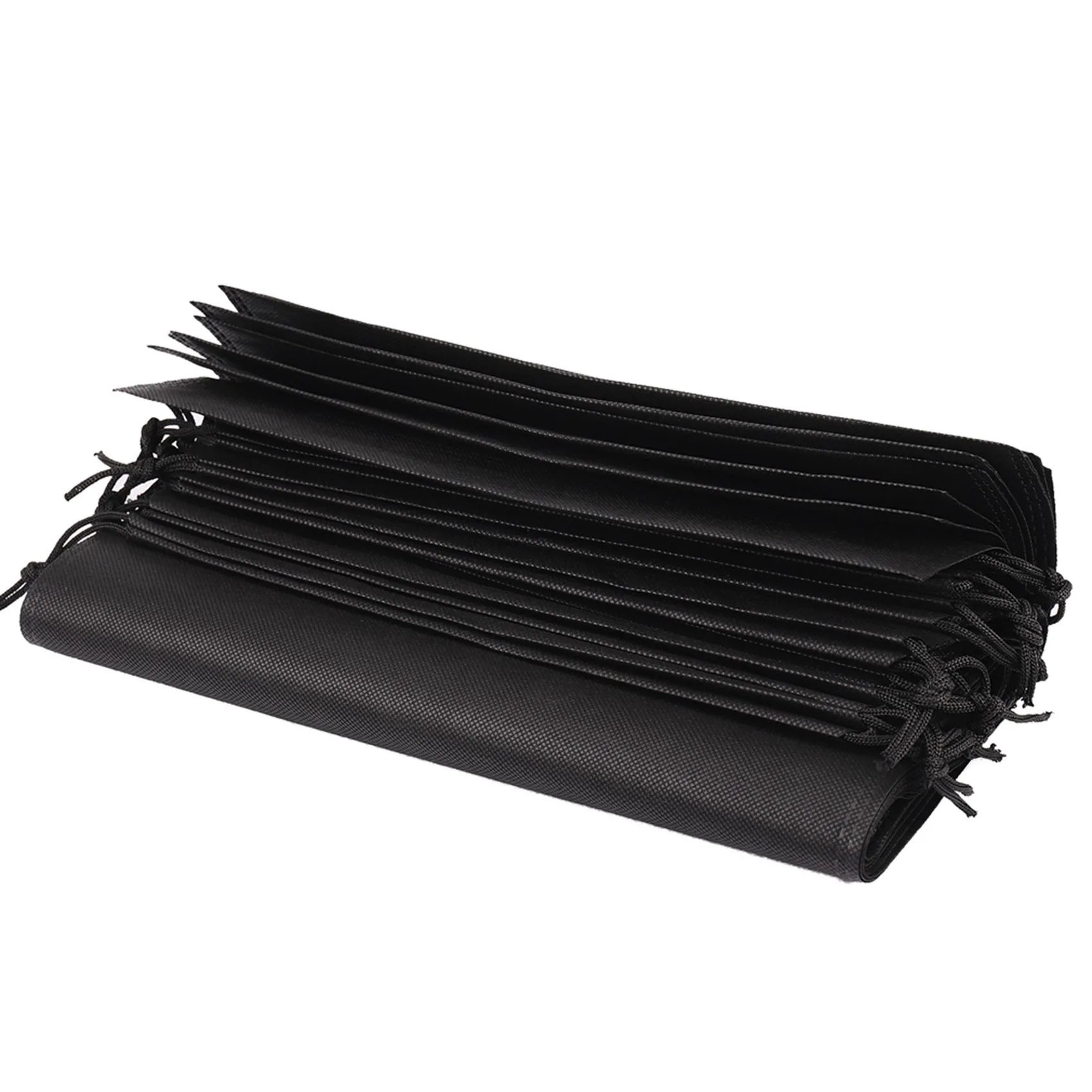 ABWR-16 Pcs 신발 가방, 커버 신발 블랙 방수 방진 보관 여행 스포츠를위한 휴대용 가방