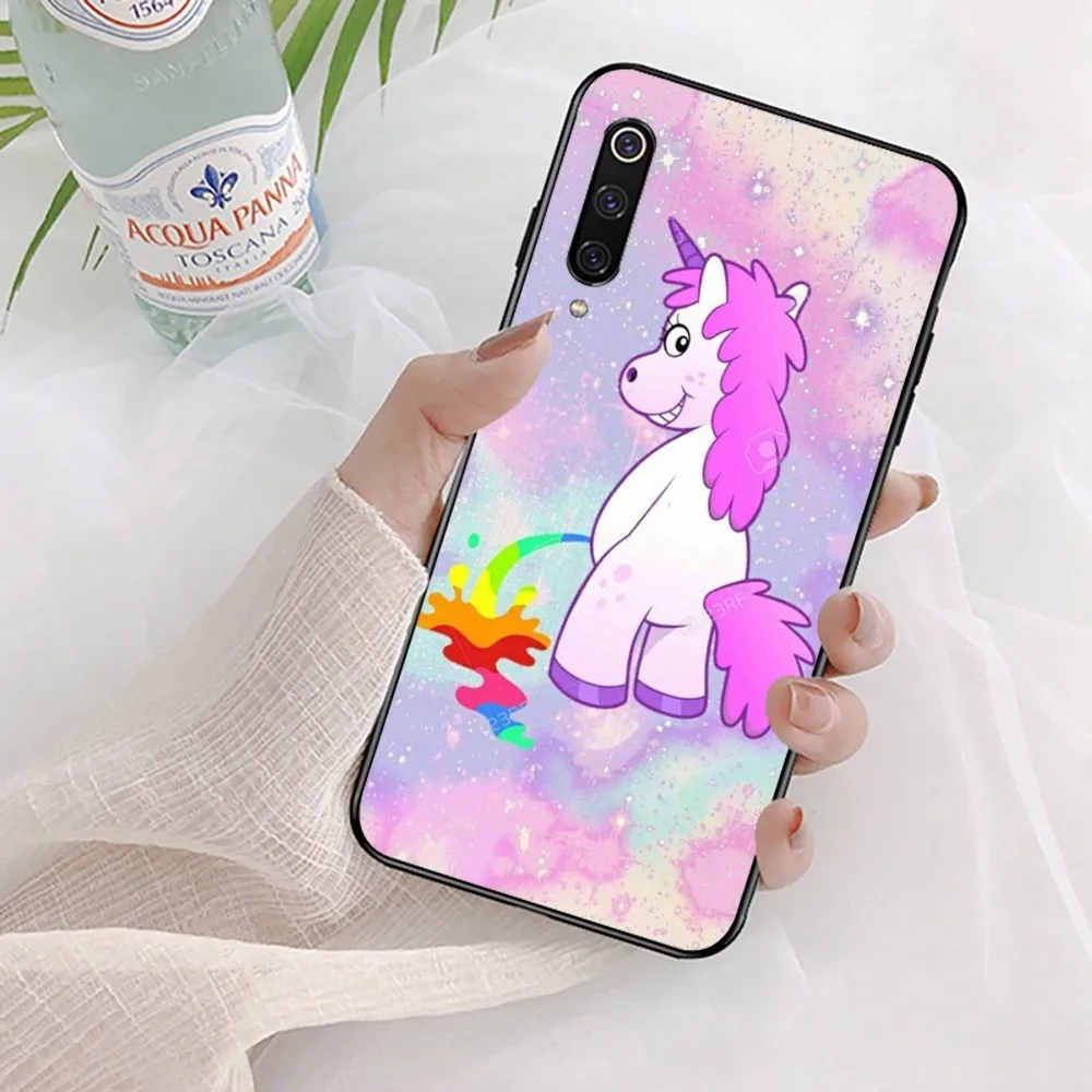 Pink Unicorn Rainbow Phone Case For Xiaomi Mi 5X 8 9 10 11 12 lite pro 10T PocoX3pro PocoM3 Note 10 pro lite image 5