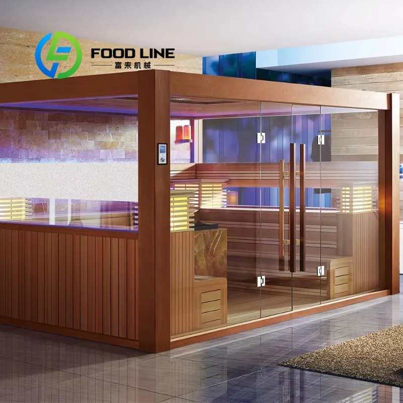 Outdoor Sauna Wooden House Pre Drilled Holes Fast Install Easy Assembly Ready Use Country Club Garden Area Wholesale Supply