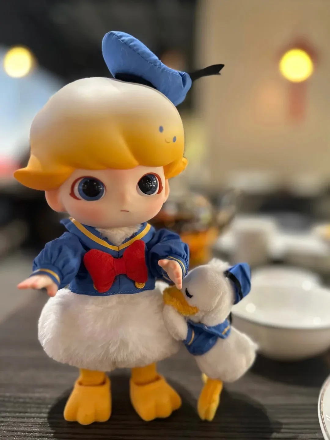 Popmart DIMOO Дональд Дак и Микки 1/8 фигурки модная слепая коробка игрушки фигурки экшн-фигурка коллекция Heartbeat