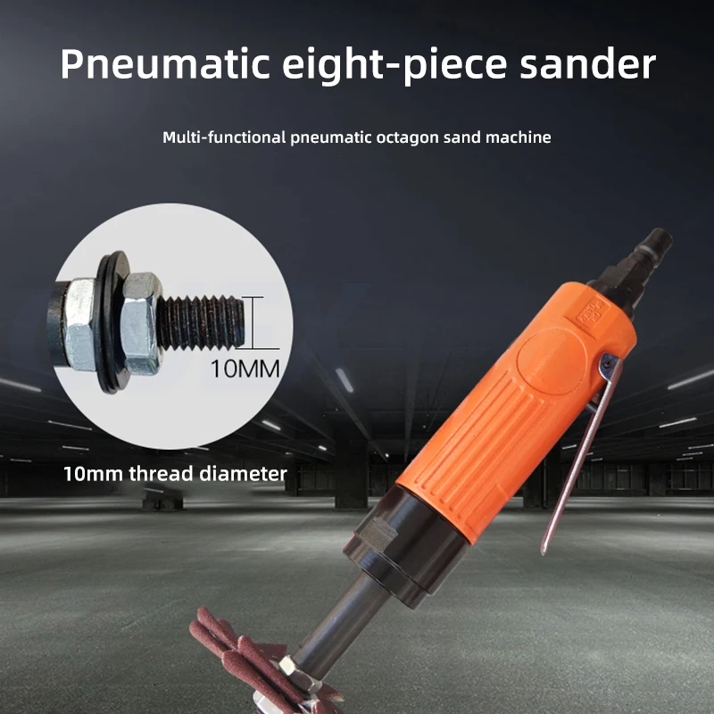 Pneumatic Octagonal Sand Irregular Polishing Machine Flower Making Machine Groove Wood Door Seam Grinding Surface Rust Removal