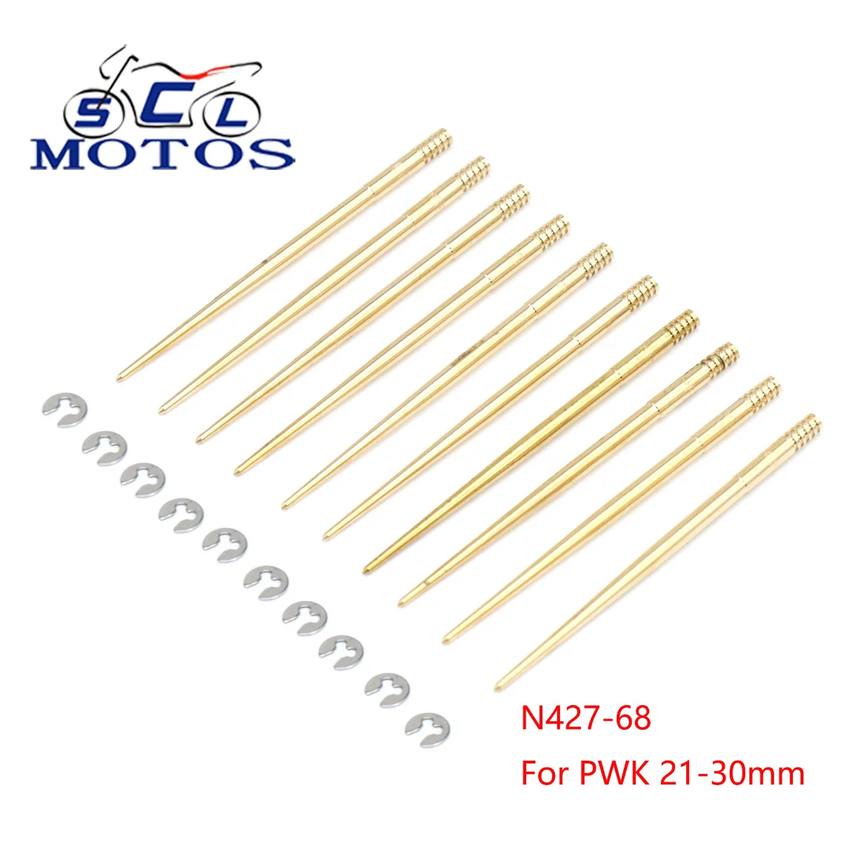 Sclmotos For Keihi Needles N427-68 Carburetor Repair Needle Kit Carb Rebuild Kits Copper Needle For PWK 21-30mm KAWASAK KR250