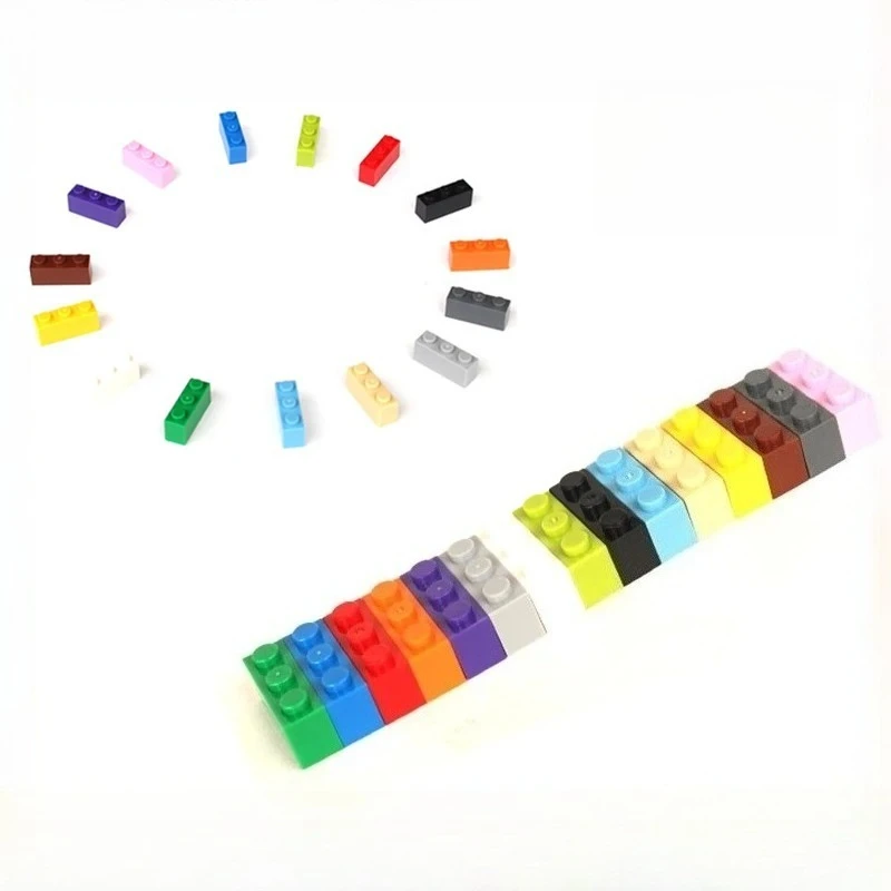 5/10/20PCS 1x3 Classic Base Building MOC Technocal DIY Splicing Car House Animal Compatible Bricks Kid Creative Interactive Toys