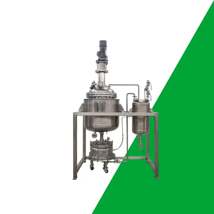 Reattore cristallizzatore rivestito in acciaio inossidabile da 100 litri per applicazioni chimiche e raffinate a olio