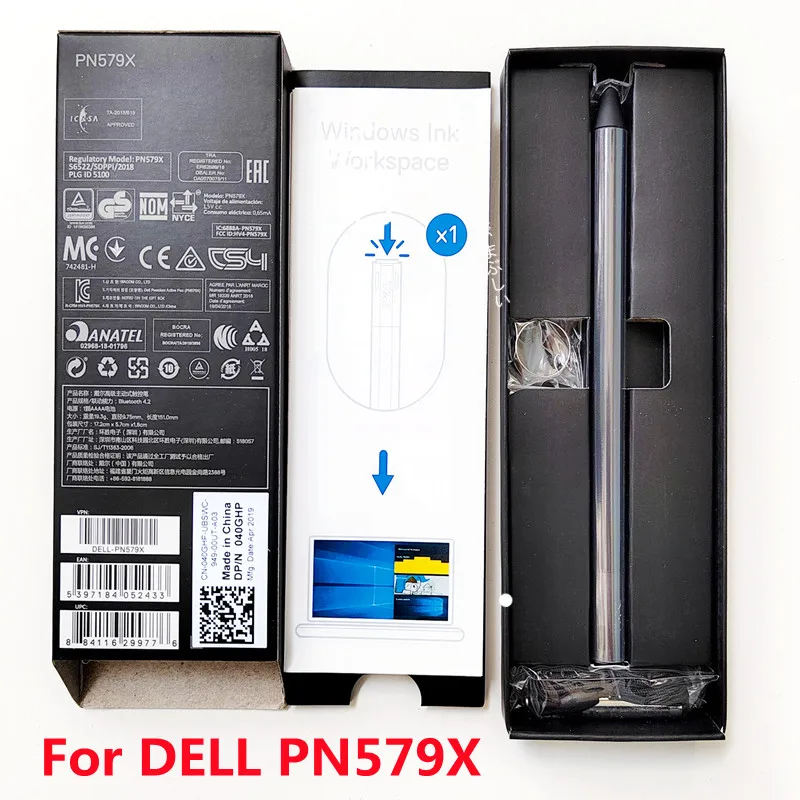 Dell Lenovo PN579X Stylus Active Pen for Dell XPS 15 9575, XPS 15 9570 XPS 13 9365 Latitude 11 (5175),5179, 7275, Precision 5530